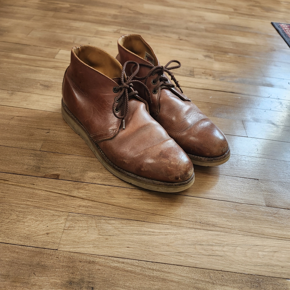 Red Wing Shoes Brown Leather Chukka Boots